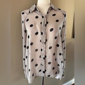 Forever 21 Vintage Polka Dot Women's Blouse